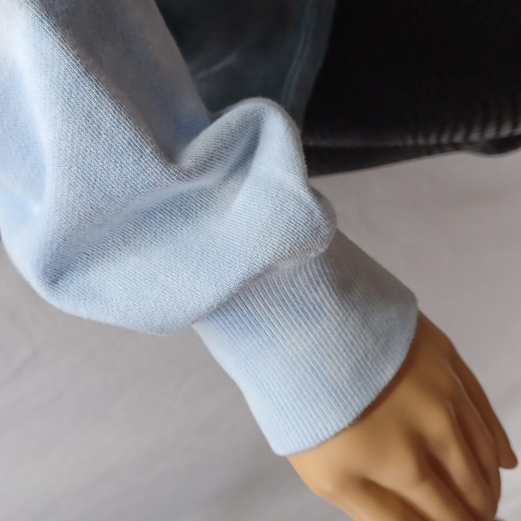 Style & Co Tie-Dye Mock-Neck Sweatshirt, Blue/Black Combo - Picture 7 of 11